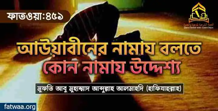 আউয়াবীনের নামায বলতে কোন নামায উদ্দেশ্য?